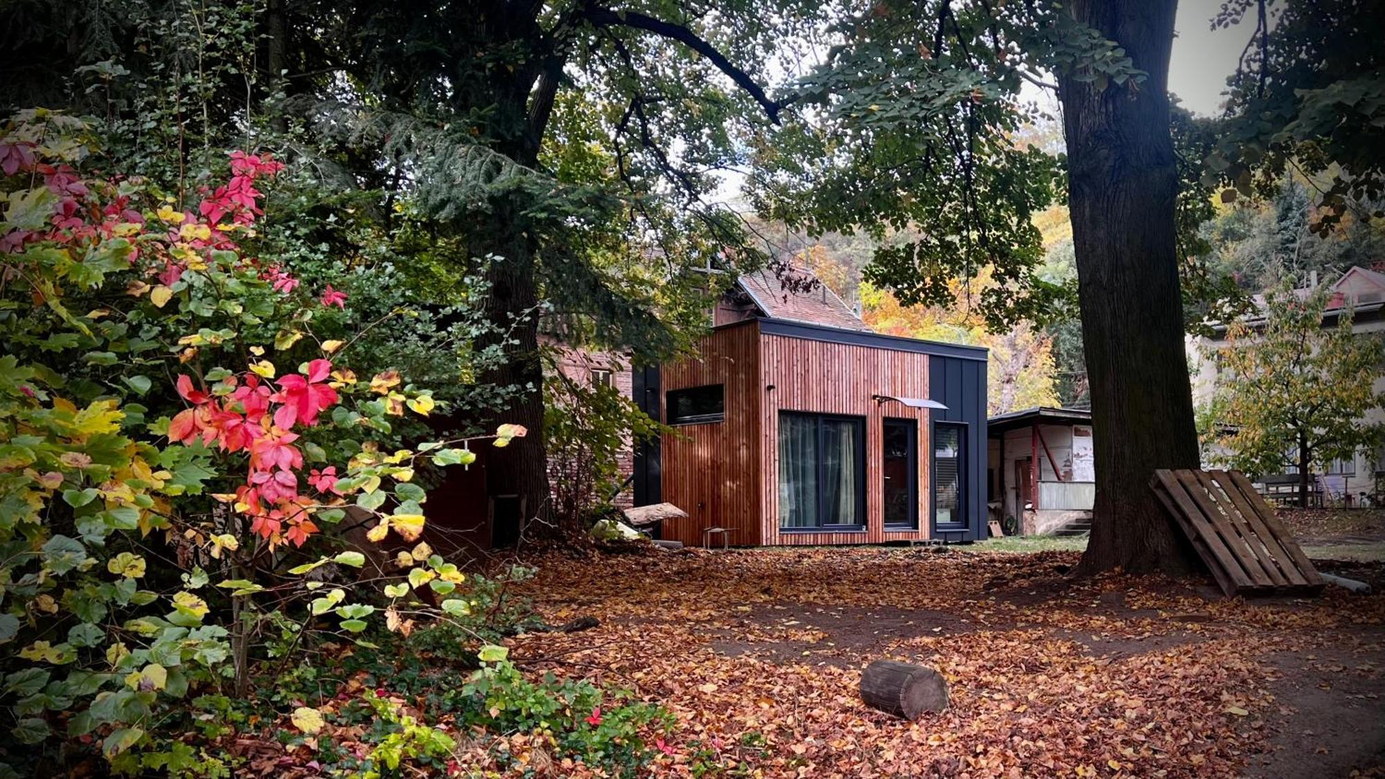 Tiny House Baraczek Brno-Jundrov, Ulice Veslarska 아파트 외부 사진