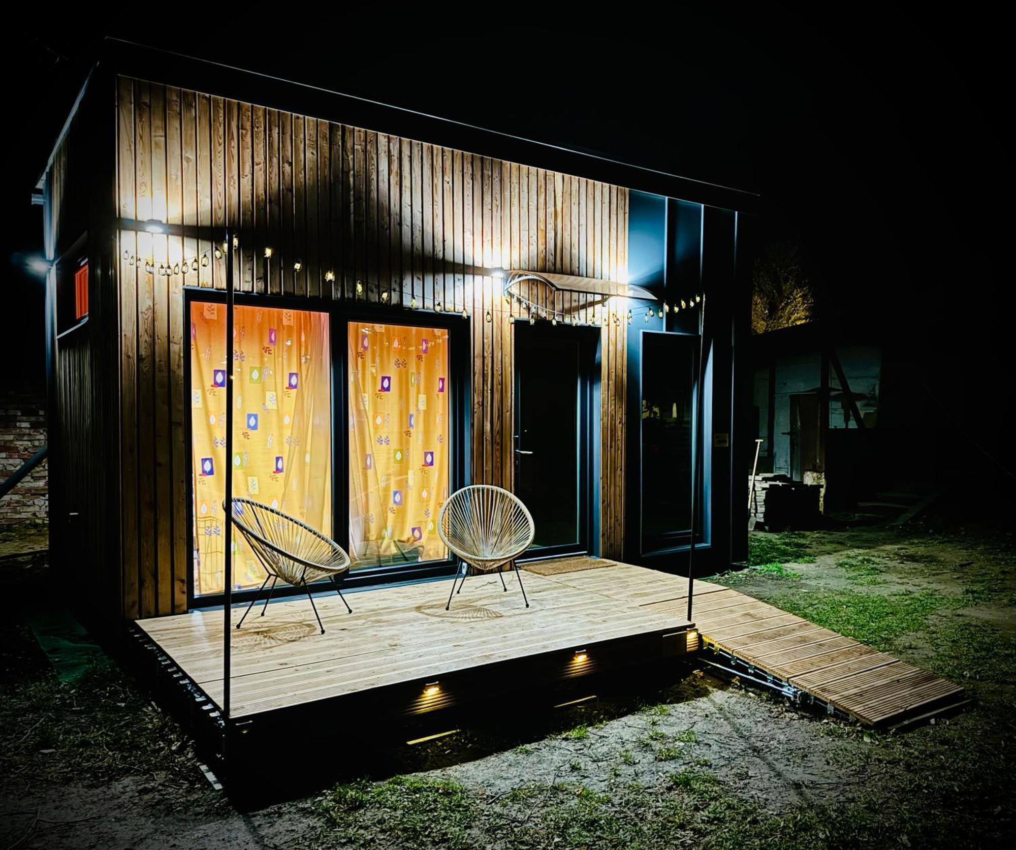 Tiny House Baraczek Brno-Jundrov, Ulice Veslarska 아파트 외부 사진